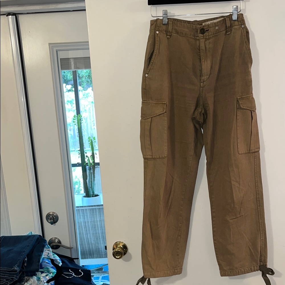 NWOT rag & bone Brown/Tan Denim Cargo Pants